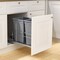Pull-Out Trash Can 2 Bin Under Mount Kitchen Cabinet Soft Close Sliding Waste Bin